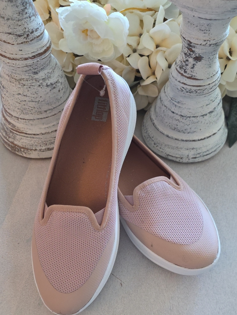 Fitflop Women’s Slip-On Flats in Light Pink